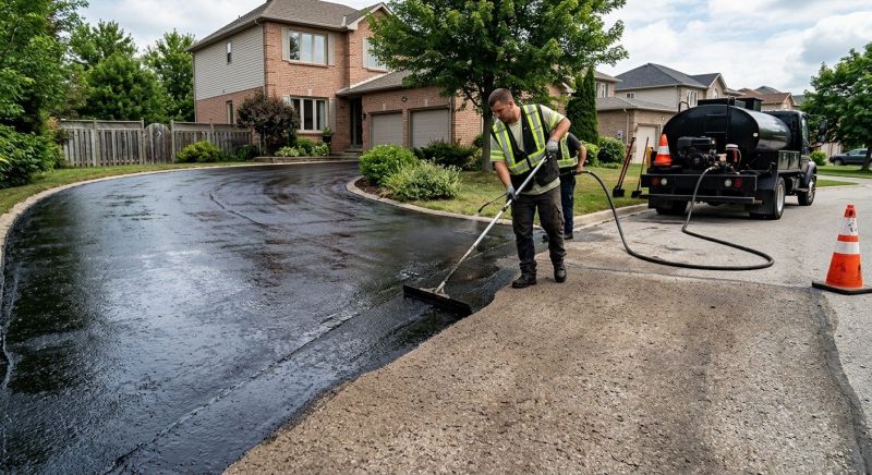Blacktop Driveway Sealing in Miami Dade County, FL