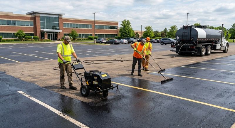 Parking Lot Sealcoating in San Antonio, TX