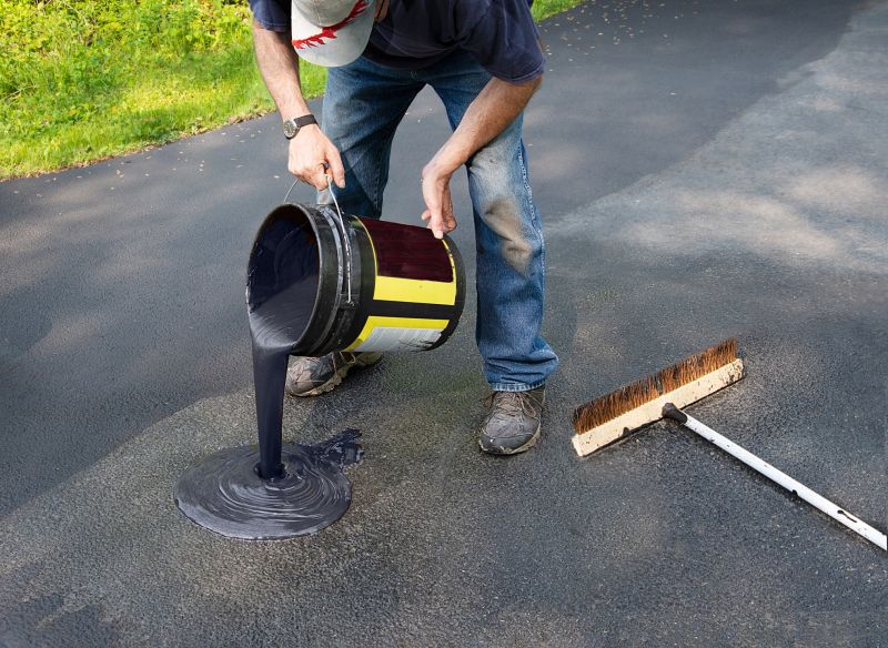 Local Driveway Sealcoating Service pros at work